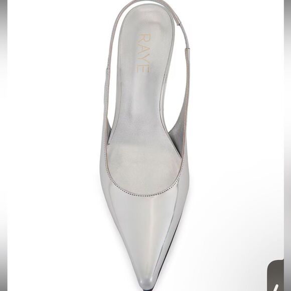 Raye Bobby Pump in Silver size 7 NEW IN BOX - Picture 4 of 12